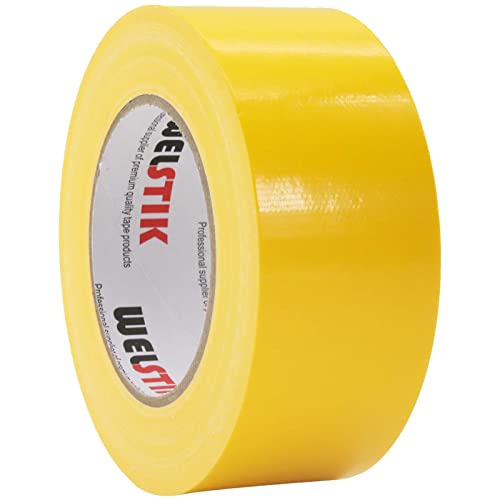 WELSTIK Professional Grade Yellow Duct Tape, Waterproof Duct Cloth Fabric,Duct Tape for Repairs, DIY, Crafts, Indoor Outdoor Use,2 Inch X 45 Yards - Image 1