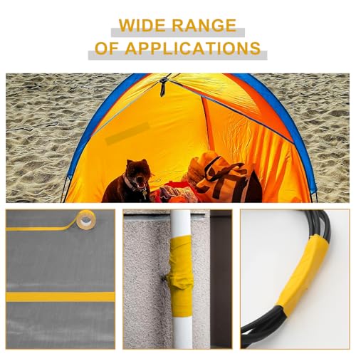 WELSTIK Professional Grade Yellow Duct Tape, Waterproof Duct Cloth Fabric,Duct Tape for Repairs, DIY, Crafts, Indoor Outdoor Use,2 Inch X 45 Yards - Image 4