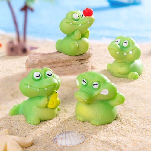 CraftVatika Cute Animal Figurines Showpiece | Animal Car Dashboard Decorations, Car Dashboard Animals, Crocodile Figurine | Living Room, Office, Table | Festive Decor - Image 2