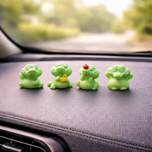 CraftVatika Cute Animal Figurines Showpiece | Animal Car Dashboard Decorations, Car Dashboard Animals, Crocodile Figurine | Living Room, Office, Table | Festive Decor - Image 5