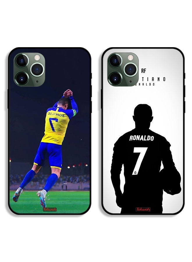 Tolwak Two Cases For Apple iPhone 11 Pro Protective Covers Cristiano Ronaldo Mask  - Image 1