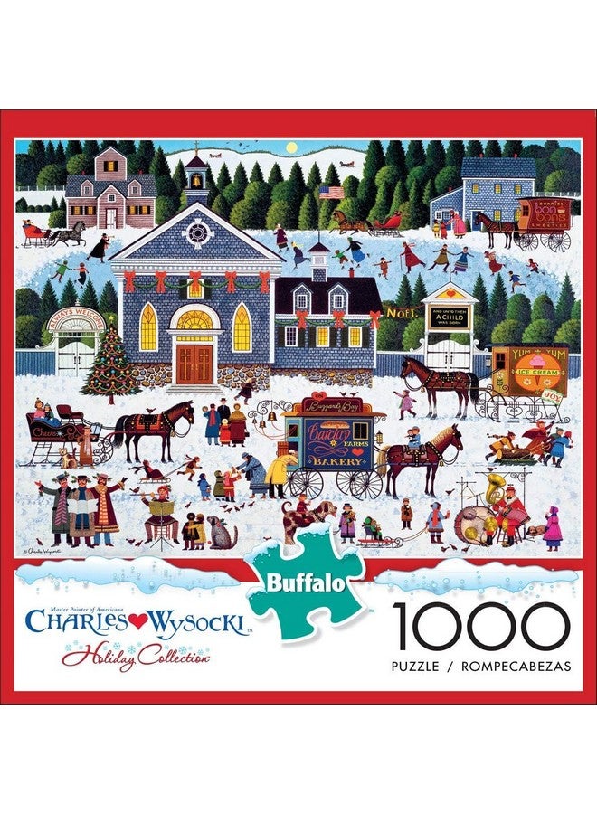 Buffalo Games - Charles Wysocki - Churchyard Christmas - 1000 Piece Jigsaw Puzzle - Image 1