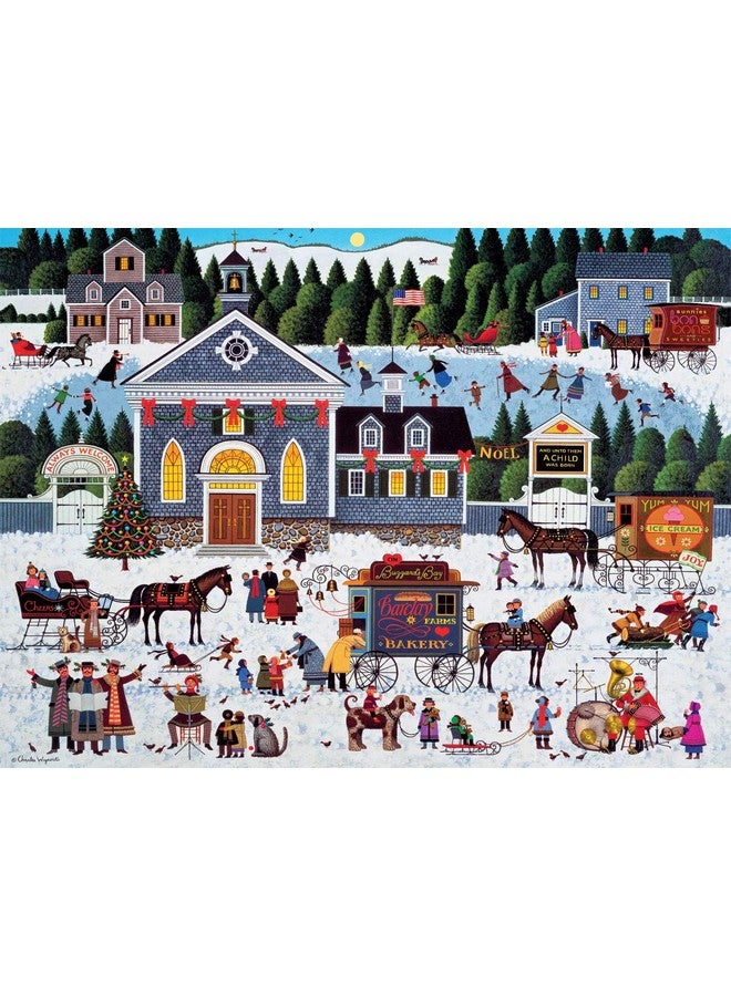 Buffalo Games - Charles Wysocki - Churchyard Christmas - 1000 Piece Jigsaw Puzzle - Image 2