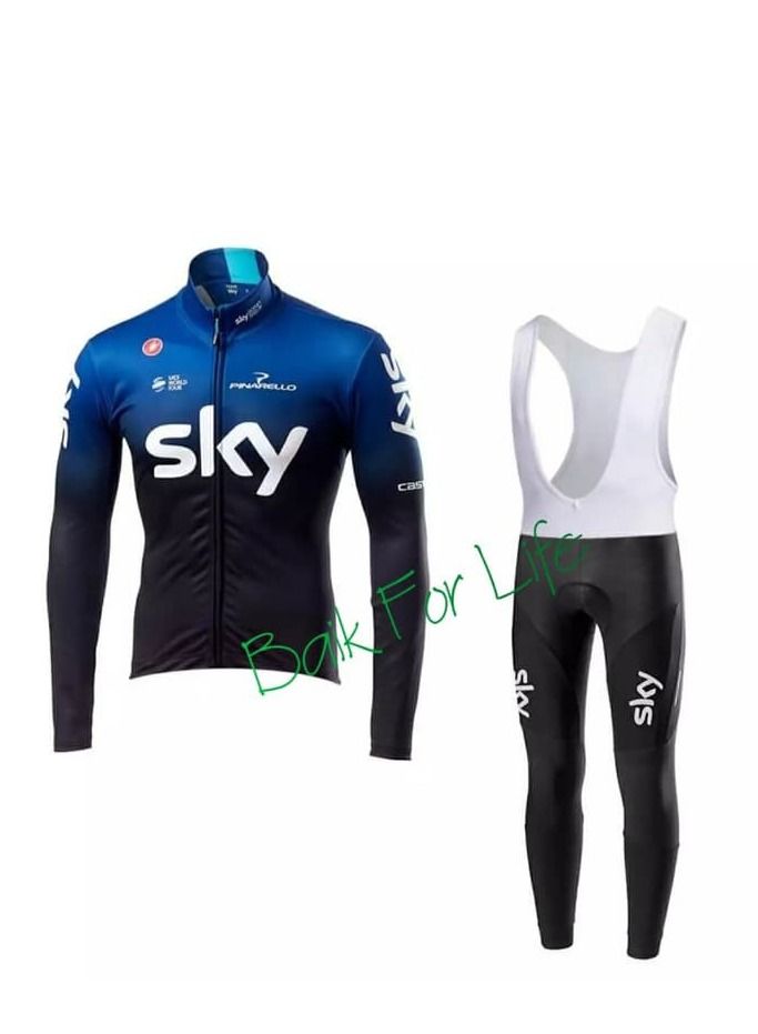 SKY Cycling Jersey Long Set SKY XL 