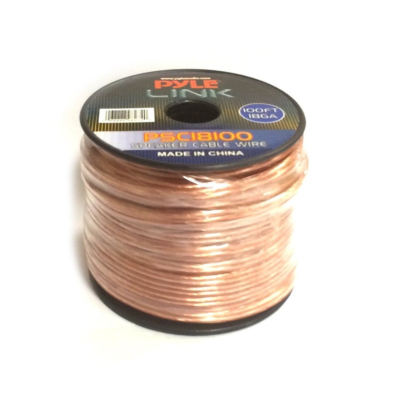 Pyle 100ft 18 Gauge Speaker Wire - 1 Piece Copper Cable in Spool for Connecting Audio Stereo to Amplifier, Surround Sound System, TV Home Theater and Car Stereo - PSC18100 - Image 4