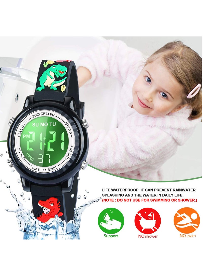Kids Watches 3D Cartoon LED Waterproof Children Wrist Watch with Silicone Band Child Gifts for Toddlers Boys Girls  - Image 4