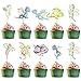 Ephlyn 36Pcs Dragon Party Cupcake Toppers Dragon Birthday Party Decoration Fantasy Dragon Cake Decorations for Flying Dragon Baby Shower Supplies - Image 3