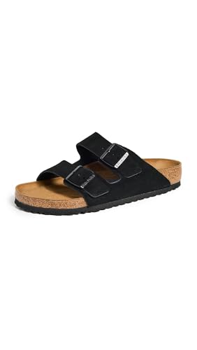 Birkenstock Arizona Soft Footbed Black Suede Regular Width - EU Size 39 / Women's US Size 8-8.5 - Image 1