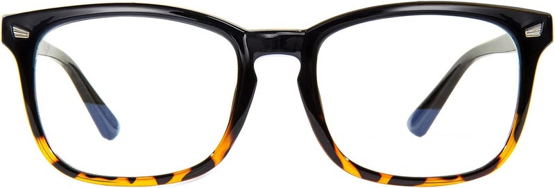 MAXJULI Blue Light Blocking Glasses,Computer Reading/Gaming/TV/Phones Glasses for Women Men(Black/Leopard) - Image 1
