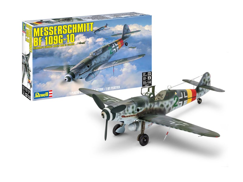 Revell 15873 Messerschmitt BF 109G10 148 Scale 40Piece Skill Level 4 Model Airplane Building Kit - Image 2