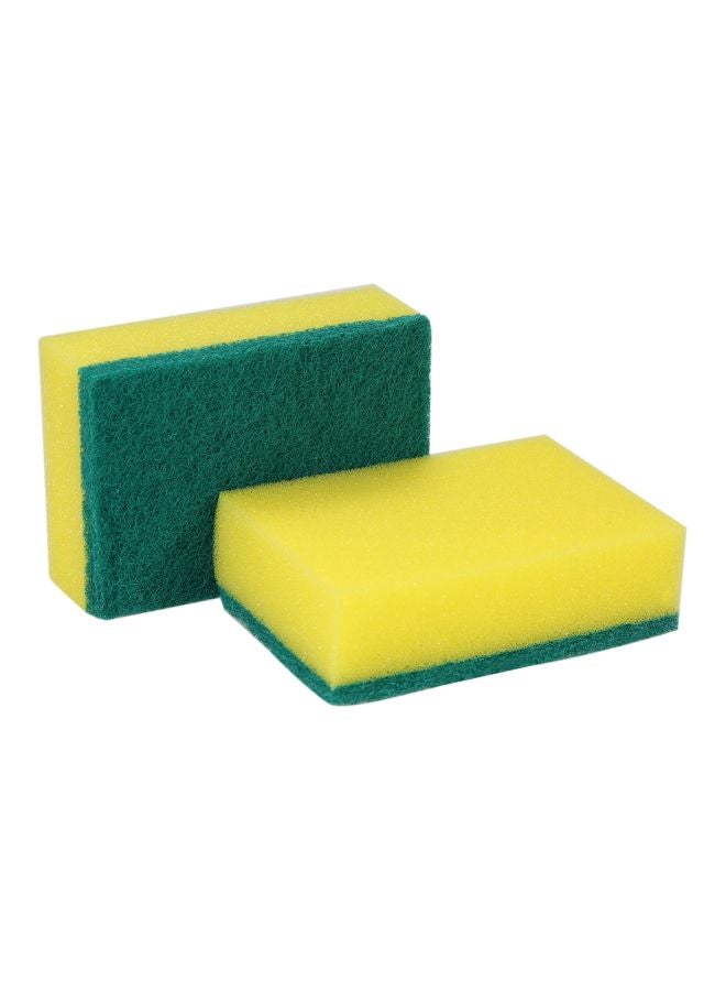 Loquat 30-Piece Multi-purpose Double-Faced Sponge Set Green/Yellow 32x7x30.5cm - Image 4