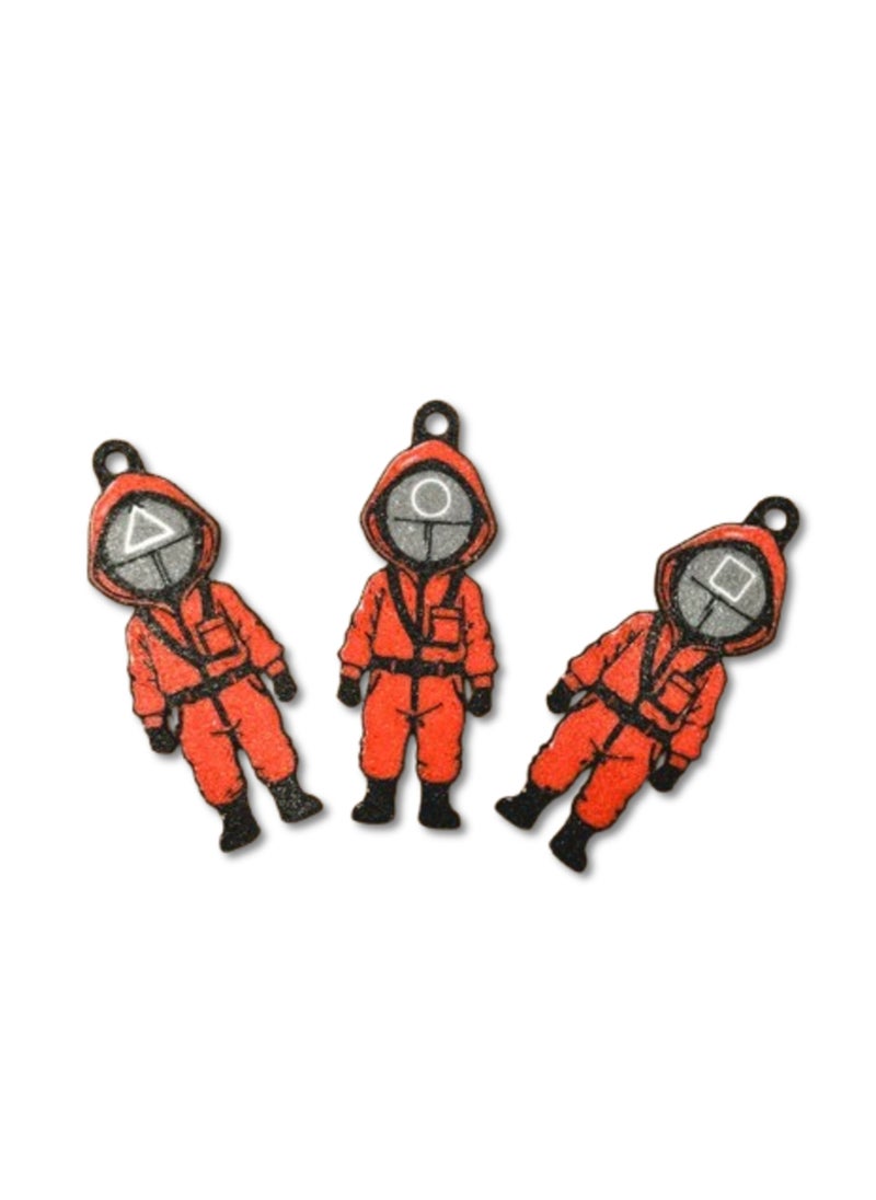 3D Brothers 3 Nightmare Guards  Keychain – Squid Game 2 