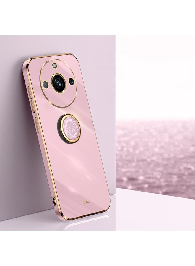 The Bros Case For Realme 11 5G Straight Edge 6D Electroplate TPU Phone Case with Ring Holder