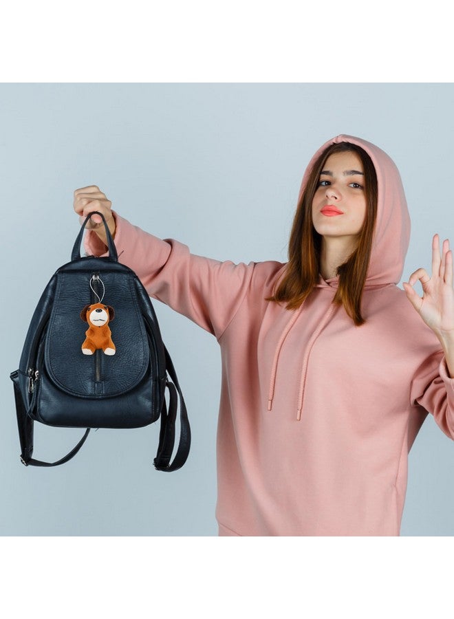 ويبي لعبة حيوان محشو من القطيفة على شكل كلب جالس مع سلسلة مفاتيح - قطعة واحدة - Image 2