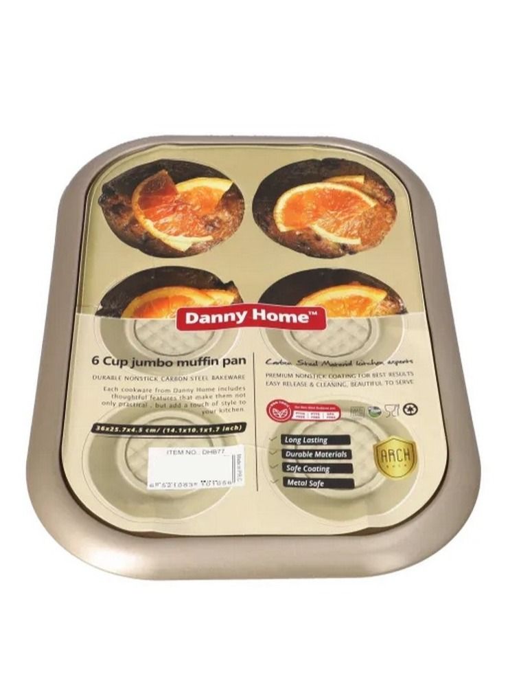 Danny Home 6 Cup Jumbo Muffin Pan