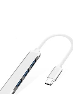 Generic Jh-112 USB C Hub 3 Port USB 3.0 - Aluminum Alloy - Ultra Slim White  - Image 1