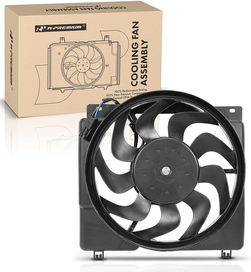 A-Premium Engine Radiator Cooling Fan Assembly for Jeep Cherokee, Comanche, and Wagoneer - Image 1