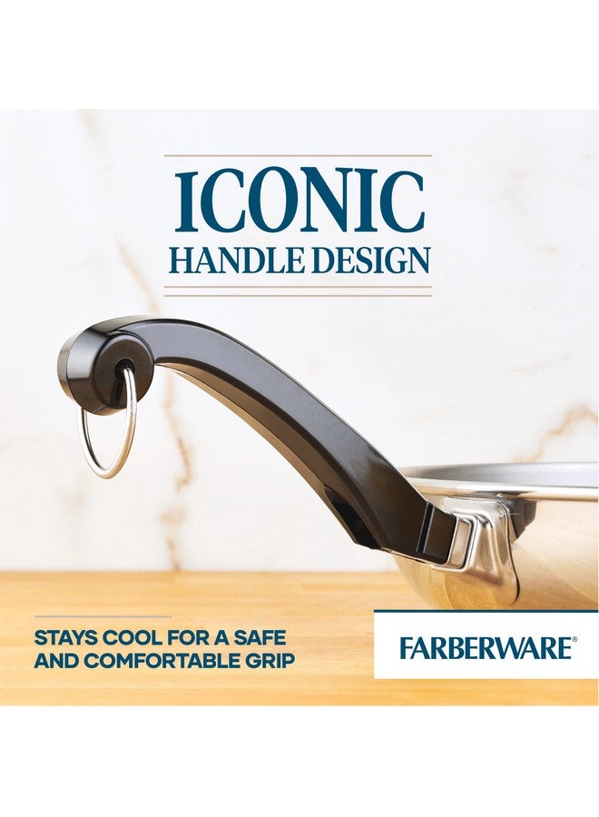 Farberware Classic Stainless Steel Frying Pan Set / Fry Pan Set / Stainless Steel Skillet Set - 8.25 Inch and 10 Inch, Silver - Image 4
