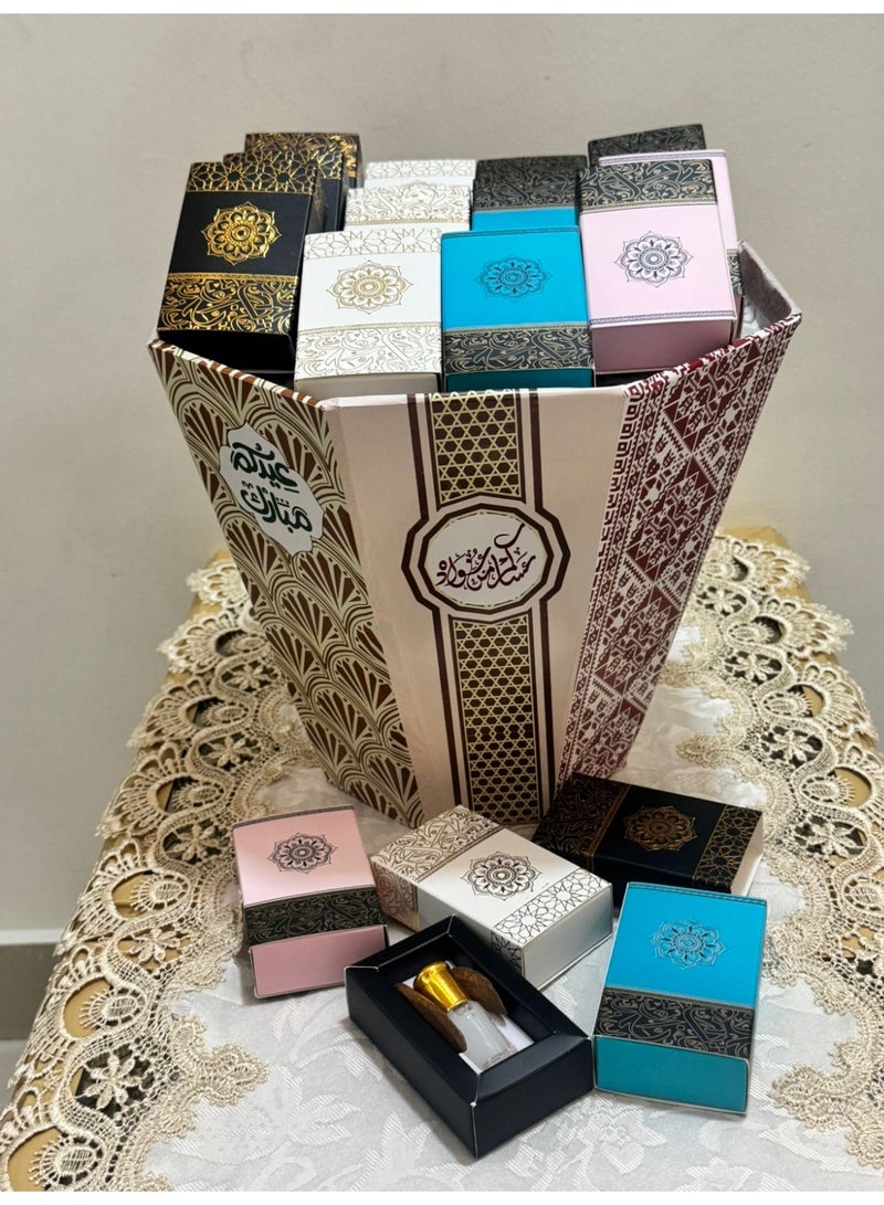 برايدس توزيعات العيد  روايح مسك مختلفه مع كسرت العود الفاخره - Image 1