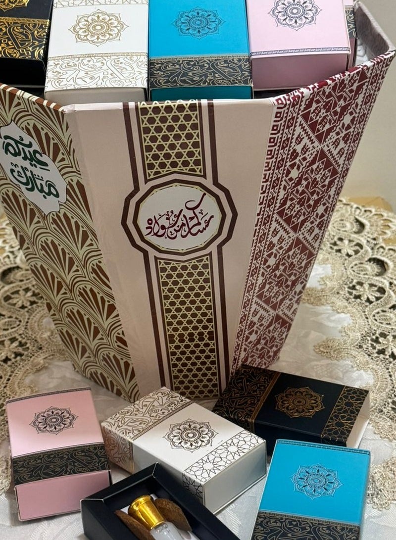 برايدس توزيعات العيد  روايح مسك مختلفه مع كسرت العود الفاخره - Image 2