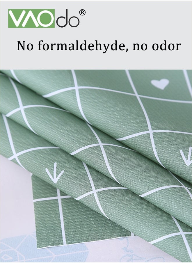 VAOdo Waterproof Tablecloth Anti-scalding Waterproof and Oil-proof for Rectangle Table Wrinkle Free Stain Resistant PVC Table Cover For Home Kitchen Dinning Tabletop 137 x 180Cm Deer  - Image 2