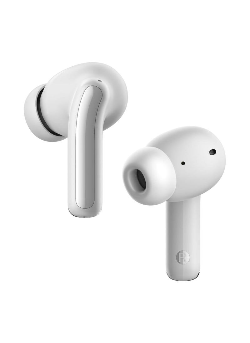 SWISS MILITARY - Swiss Military Delta 3 True Wireless Earbuds with ANC, Deep Bass, HD Audio & Calls, Type-C Charging, Auto Pairing & Wireless Charging Case, Compatible with iPhone/Samsung & Other devices - White - Image 1