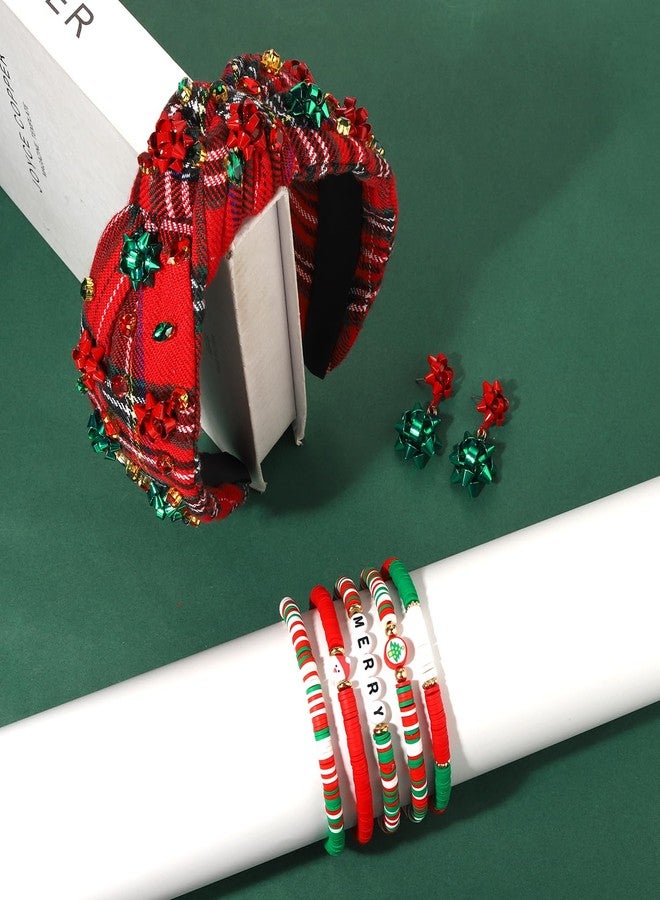 سيالكسهيني طوق رأس لعيد الميلاد، أطواق رأس لعيد الميلاد للنساء، أطواق رأس منقوشة، أطواق شعر للعطلات للنساء، ملابس عيد الميلاد، هدايا حفلات العطلات، هدايا العطلات، سترات قبيحة (النمط ج) - Image 2