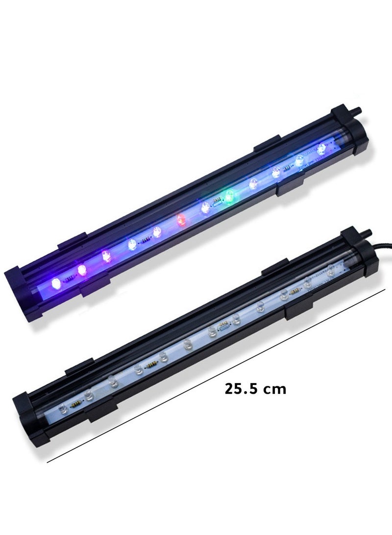 Oxygen Bubble Curtain with Colored Lighting – 25cm for Aquariums & Home Decor - Image 2