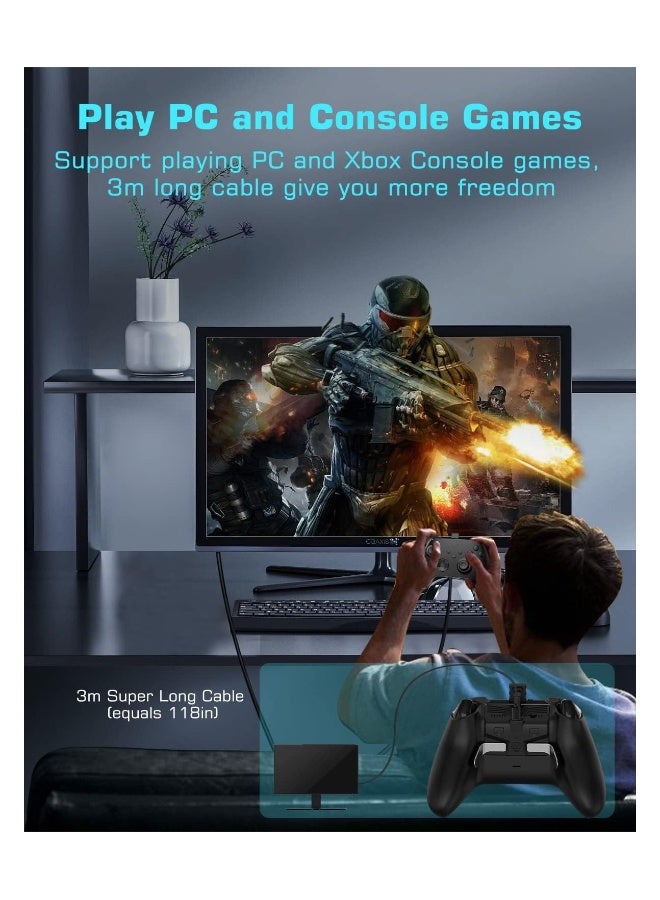 عصي تحكم لجهاز Xbox Series S / X، عصي مع وظيفة ذاكرة و 2 قطعة معدنية، مقبس صوت 3.5 مم لجهاز Xbox Series S / X (غير متوافق مع جهاز Xbox One) - Image 5