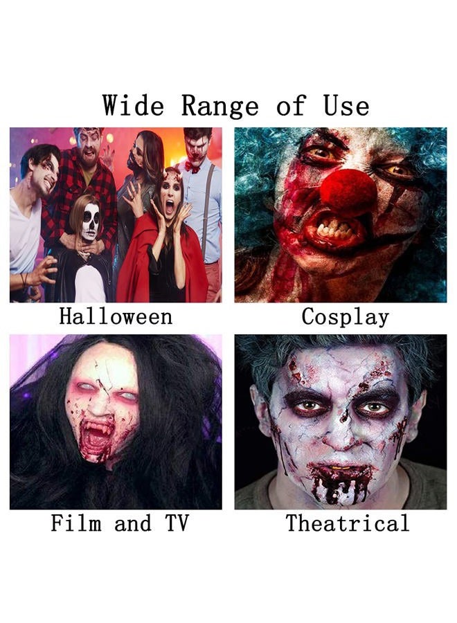 Go Ho Nose and Scar Wax(1.4 oz),Fake Molding Wound Skin Wax,Body Paint Fake Nose Stage Zombie Cosplay Costume SFX Makeup with Spatula,Makeup Special Effects For Halloween Festival & Party - Image 5
