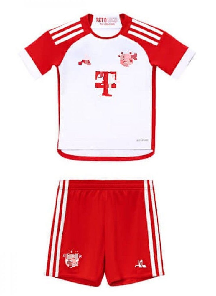 Generic - Boys' Imported boys' football set - T-shirt and shorts - whitekit, imported from high-quality materials, T-shirt and shorts, black - Image 1