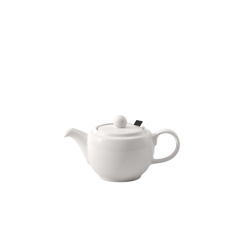 Villeroy & Boch Villeroy  Boch For Me Teapot with Lid and Filter Beautifully Shaped White Pot Made from Premium Porcelain Dishwasher Safe 44 oz 