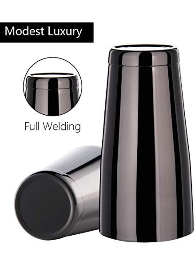 LINALL خلاط كوكتيل بوسطن من الفولاذ المقاوم للصدأ - 2 قطعة 18 أونصة و 28 أونصة - مجموعة خلاط محترف - CTSK0013 (أسود) - Image 3