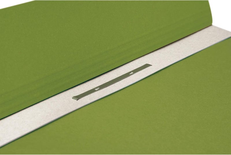 FALKEN Exacompta - Ref 80003858001F - FALKEN - Eyelet Bottom-Up Flat Files - A4 (210 x 297mm) in Size, 250gsm Recycled Manilla, Half Cover for Identification - Green (Pack of 50) - Image 3