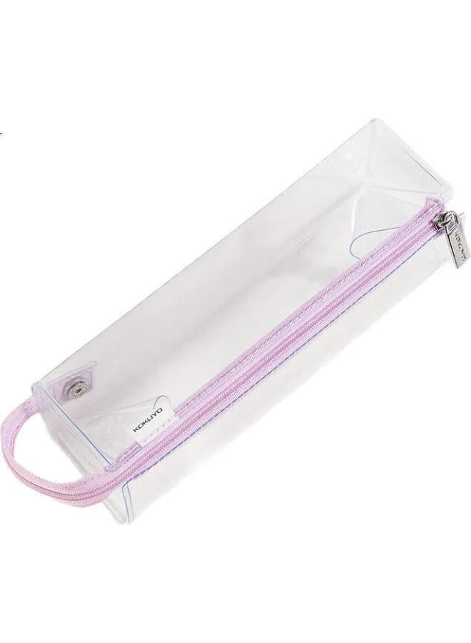 Kokuyo Campus Transparent Pencil Case, C2-R Student Stationery Box, Exam-Specific Pvc Pencil Pouch, New Purple, Wsg-Pc23Tv - Image 3