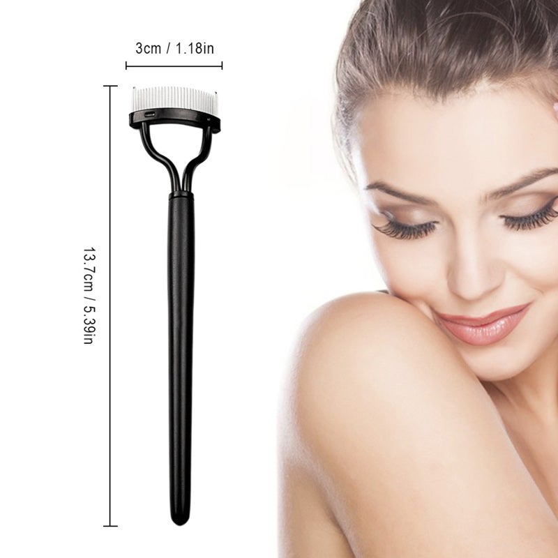 Eyelash Comb Brush Curler Mascara Applicator Stainless Steel Pins ABS Handle Cosmetic Makeup Tools - Image 2
