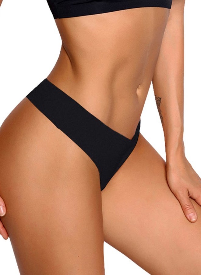 DEANGELMON Seamless Thongs for Women No Show Thong Underwear Women Comfortable Multiple Pack (6P7,XL) - Image 2
