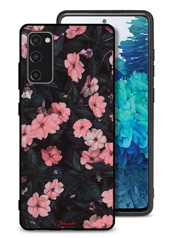 Tolwak Samsung Galaxy S20 FE Protective Case Cover Peach Small Roses - Image 1