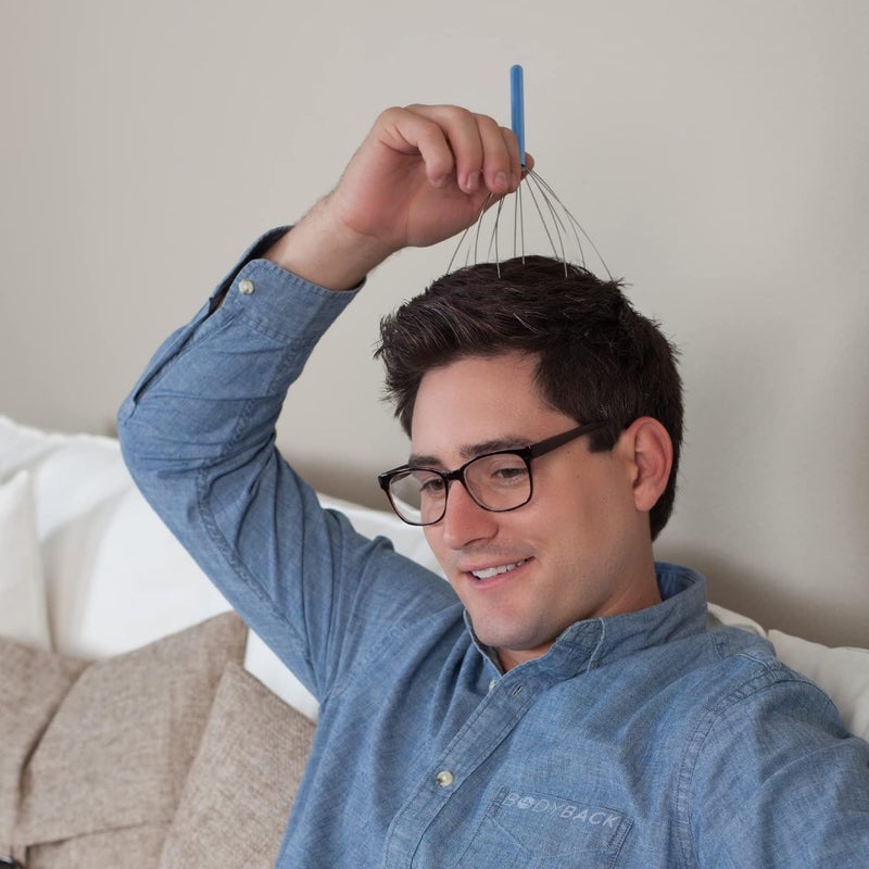 Body Back Scalp Massager Head Scratcher Manual Head Massager for Stress Relief Relaxing Scalp Scratcher Tingler for Gentle Hair Stimulation 1 Pack Color Varies - Image 2