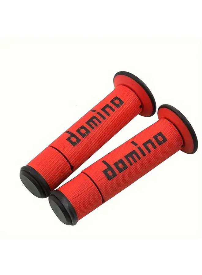 Grey Motorcycle 7 8 Inch 22 24mm Universal Handlebar Grip Gel Rubber - Image 5