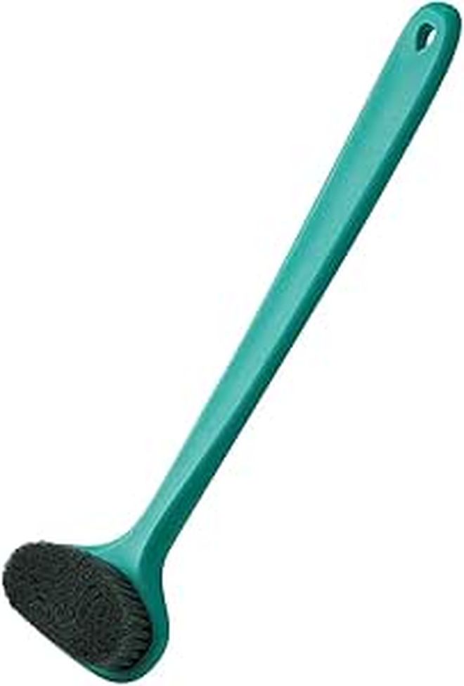 Long Handle Bath Brush Exfoliating Body Scrubber Soft Bristle Back Scrubber Random Color - Image 1