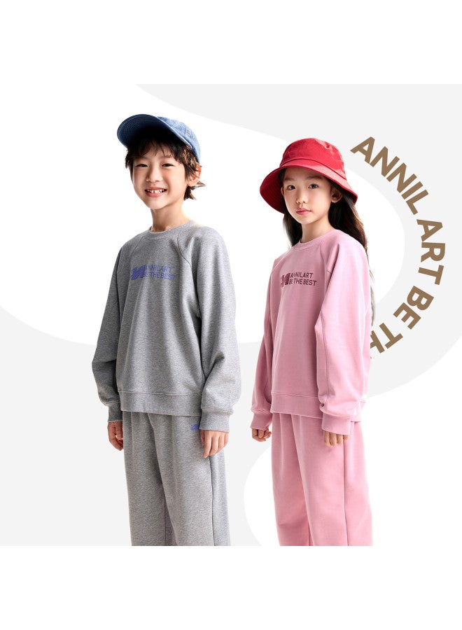 Annil Kids' Boys & Girls Hoodie Pants Light Sportswear Set 2025 Autumn New Loose Stretch Casual Long Sleeve - Image 3