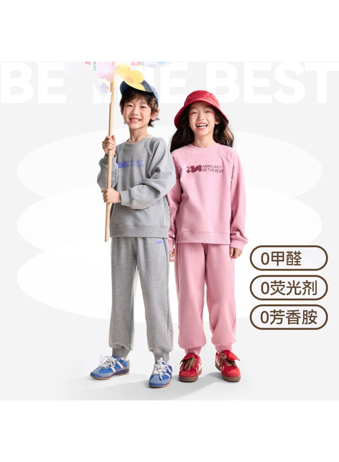 Annil Kids' Boys & Girls Hoodie Pants Light Sportswear Set 2025 Autumn New Loose Stretch Casual Long Sleeve - Image 5