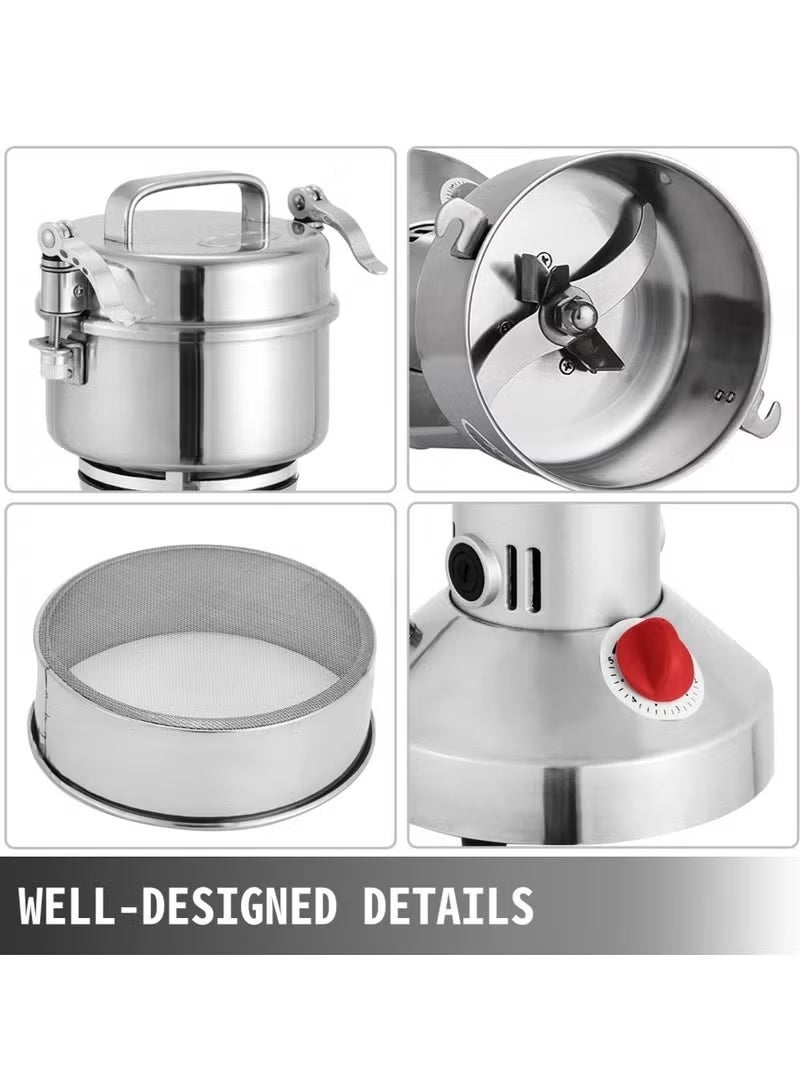 شظايا كريست مطحنة كهربائية للحبوب والتوابل 1000 واط – سعة 150 جرام من الستانلس ستيل بدرجة طعام، آلة طحن عالية السرعة للأعشاب والتوابل والبذور والحبوب (SC-150G) - Image 3