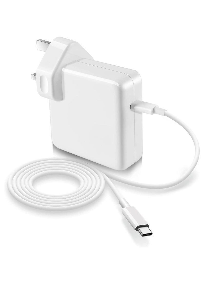 Generic - Replacement 61W USB-C Power Adapter Compatible 13" 12 Apple MacBook Pro Air IPad Fast Charger 2017 2018 2019 2020 2021 With Type-C Date Cable - Image 1