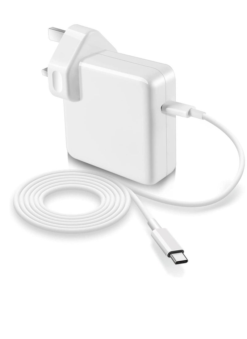 Generic - Replacement 61W USB-C Power Adapter Compatible 13" 12 Apple MacBook Pro Air IPad Fast Charger 2017 2018 2019 2020 2021 With Type-C Date Cable - Image 1