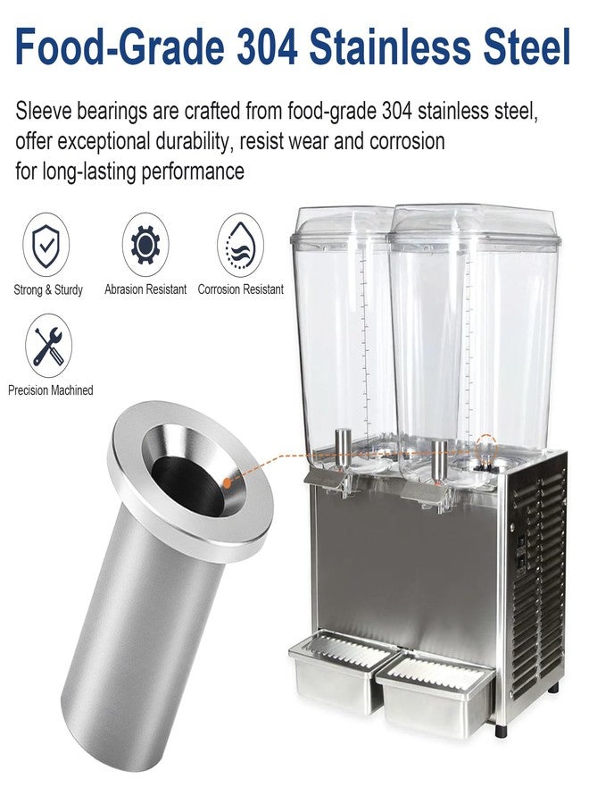 Antrys 3220 Bearing Sleeve Replacement for Crathco 3220, Stainless Steel Bushing Compatible with Grindmaster D & E Series, Fits for D15 D25 D35 E27 E29 E47 E49- Beverage Dispenser & Juicer Repair Part- 3PACK - Image 4