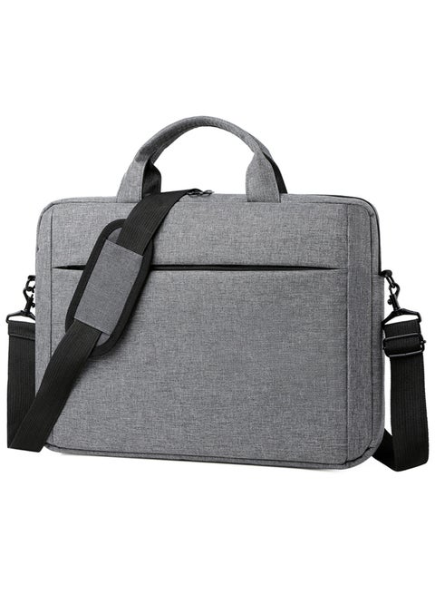 Qiccijoo Laptop Bag Computer Cases 15.6 Inch Briefcase for Men Women Laptop Case Shoulder Bag with Strap Computer Bag Messenger Bag for Travel/Business(Grey)