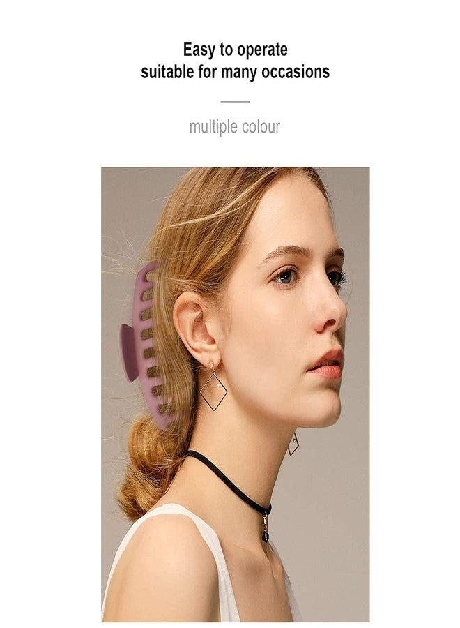 EPARTY-3 PCS Big Hair Claw Clips for Women Large Claw Clip for Thin Thick Curly Hair 90's Strong Hold 4.33 Inch Nonslip Matte Hair Clips RANDOM COLOR - Image 5