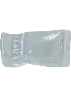 LokmanAVM Luxury Cutlery Hard Plastic Transparent 50 Pieces 1 Pack  - Image 3